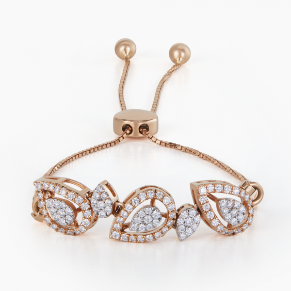 Adjustable Chic Rose Gold Bracelet