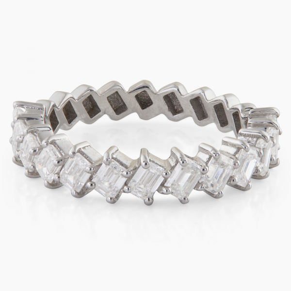 Classic Emerald Cut Diamond Band