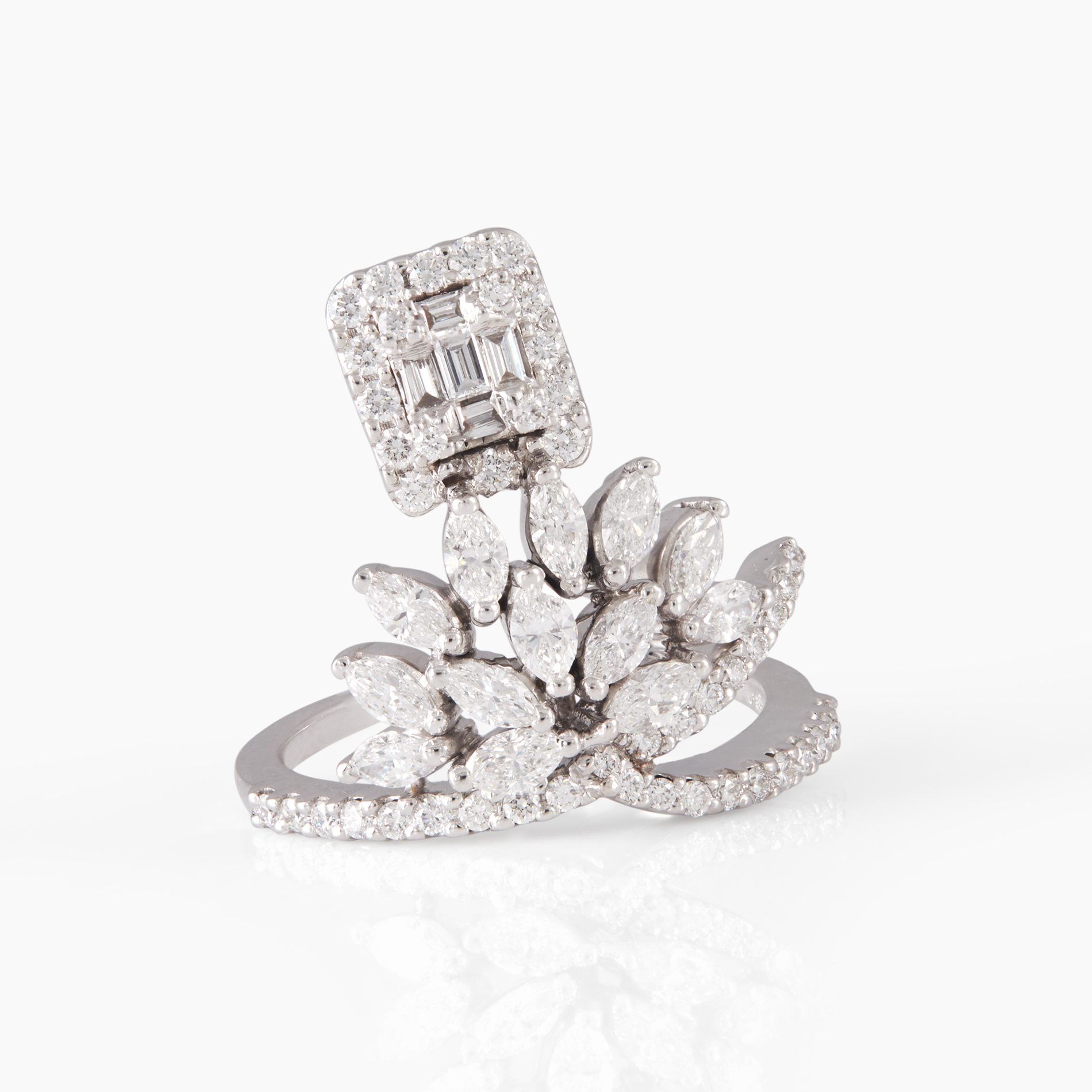 Classic Marquise Cluster Diamond Ring
