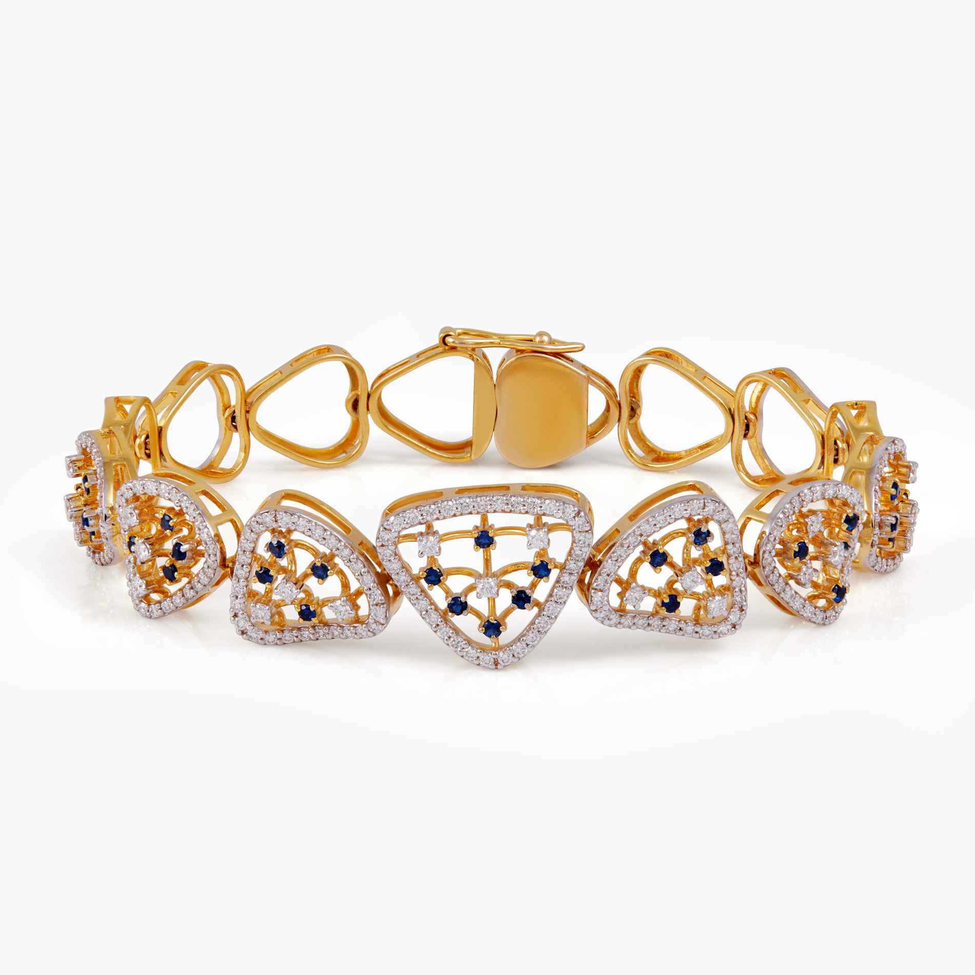 Blue Dots Diamond Bracelet
