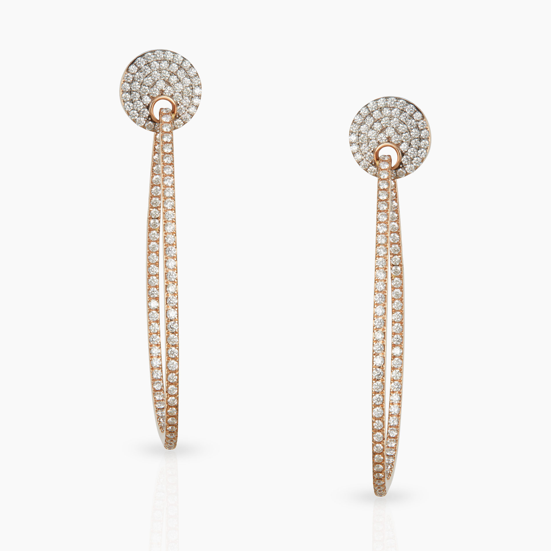 Minimalistic Diamond Hoops