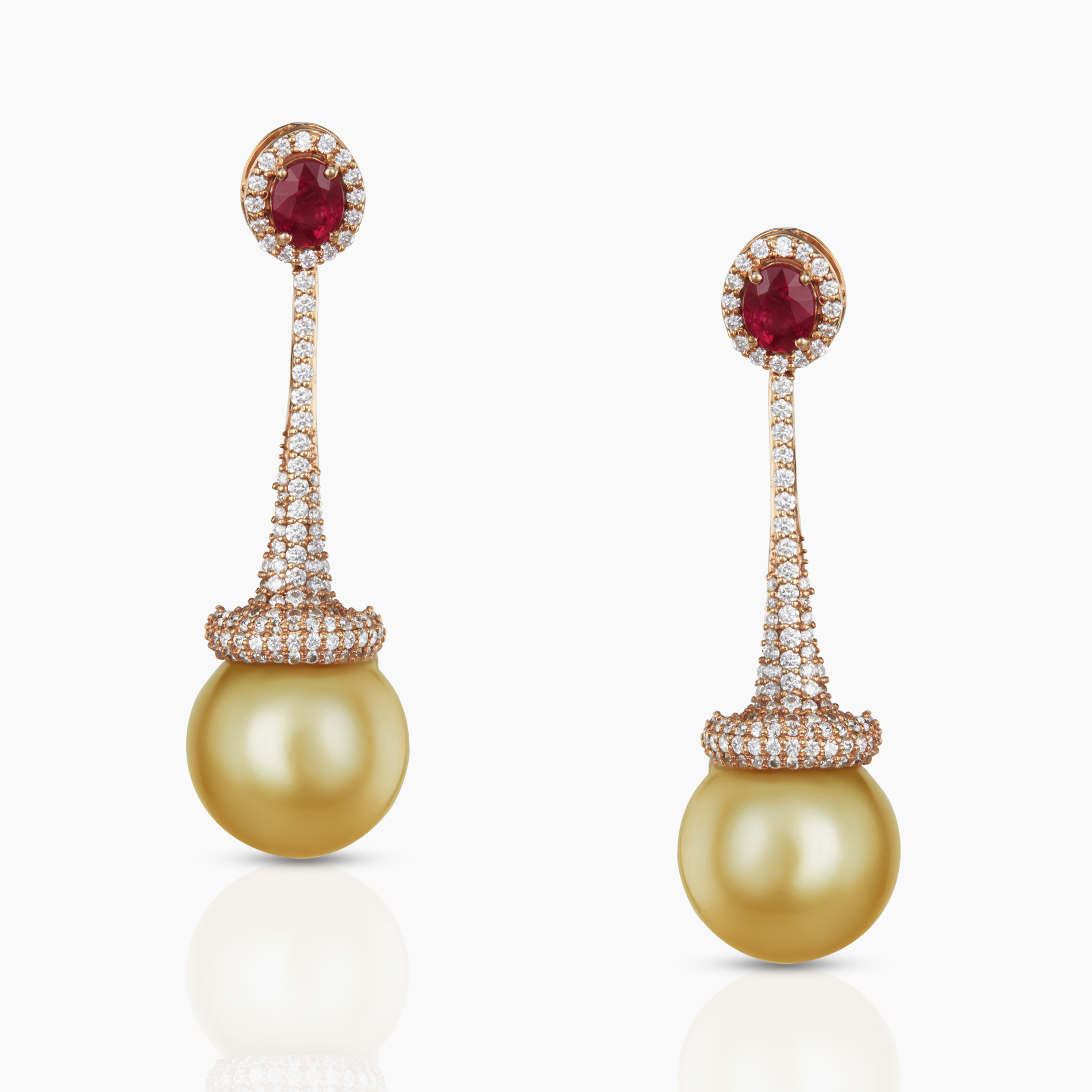 Ruby & Pearl Sleek Earrings