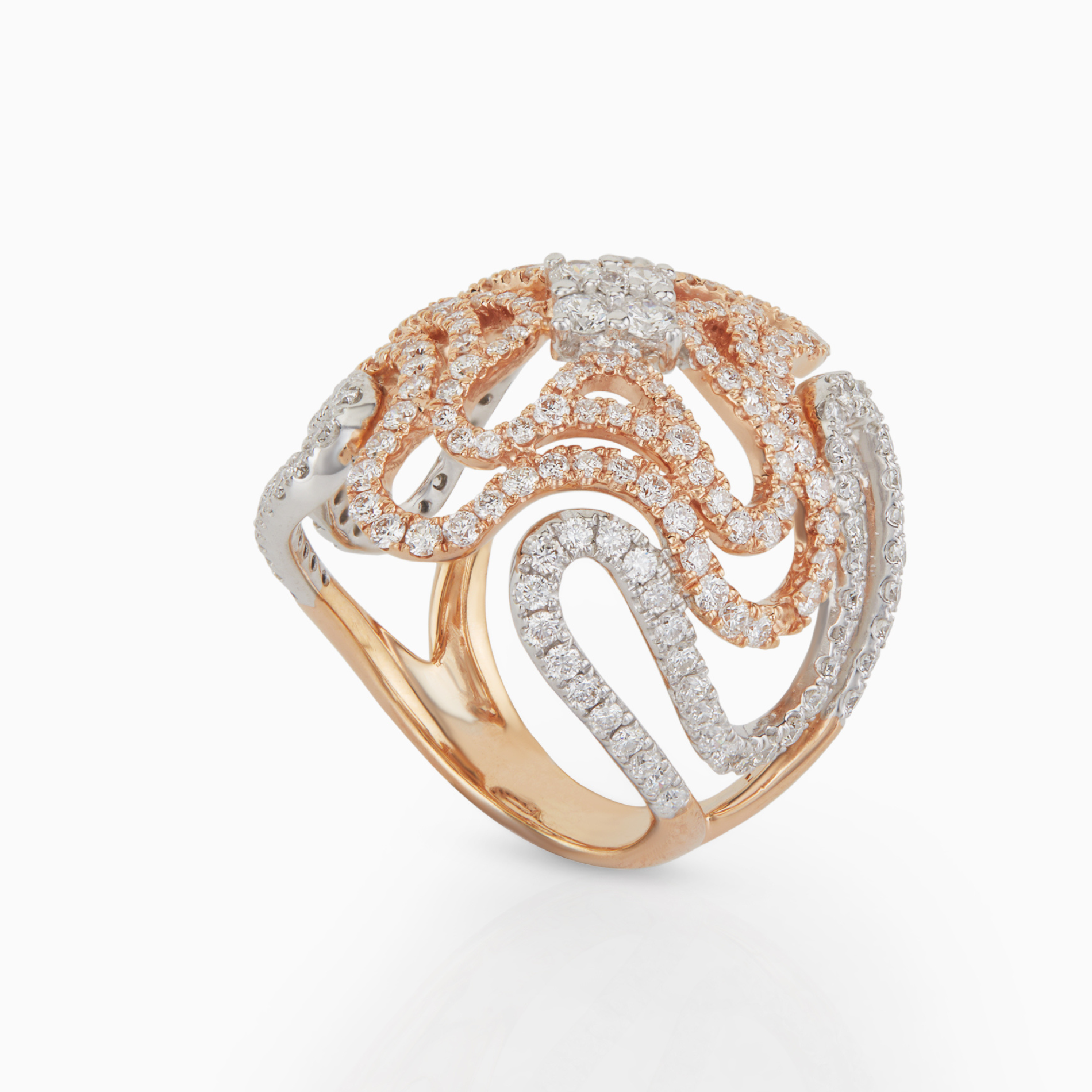 Bold Rose Gold Cocktail Ring