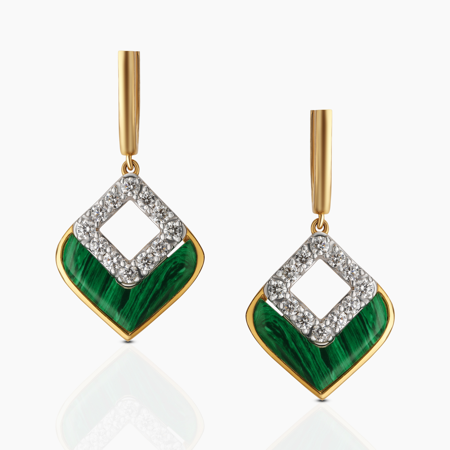 Green Enamling Everyday Earrings