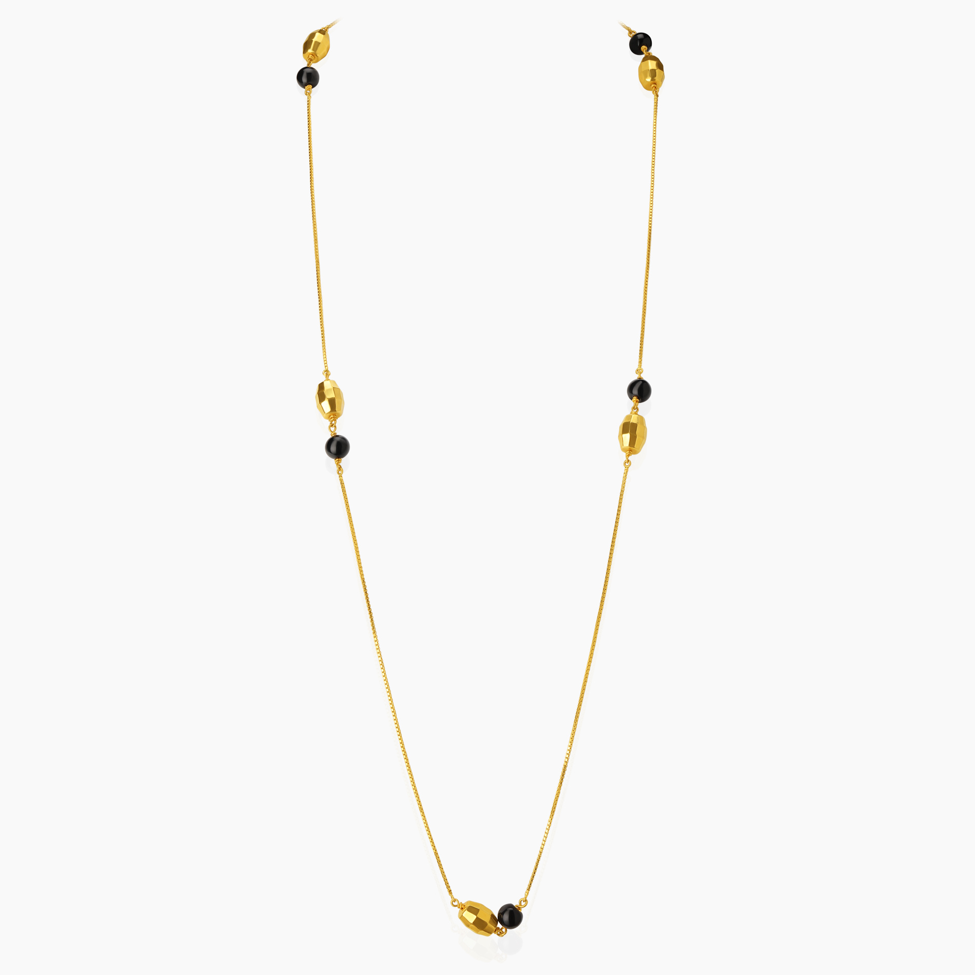 Gold & Black Bead Mala