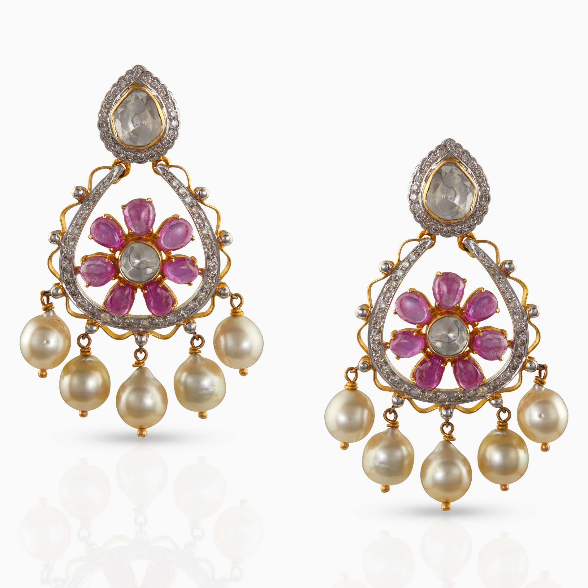 Dainty Red Flower Earring