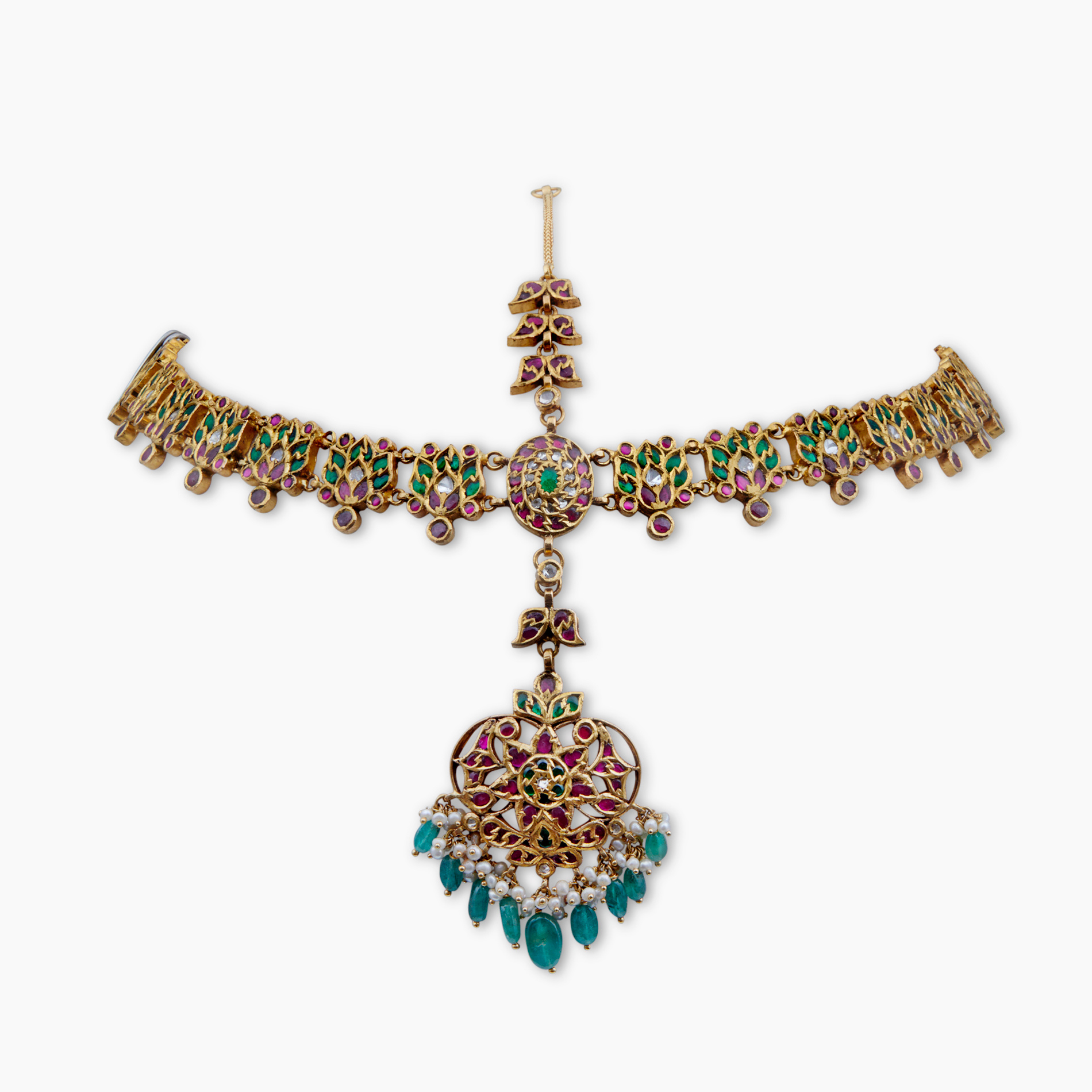 Green Petal Matha Patti