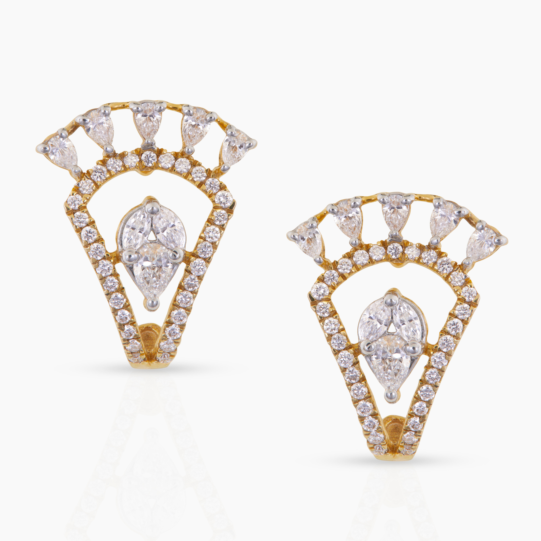 Classic Diamond Studs in Rose Gold