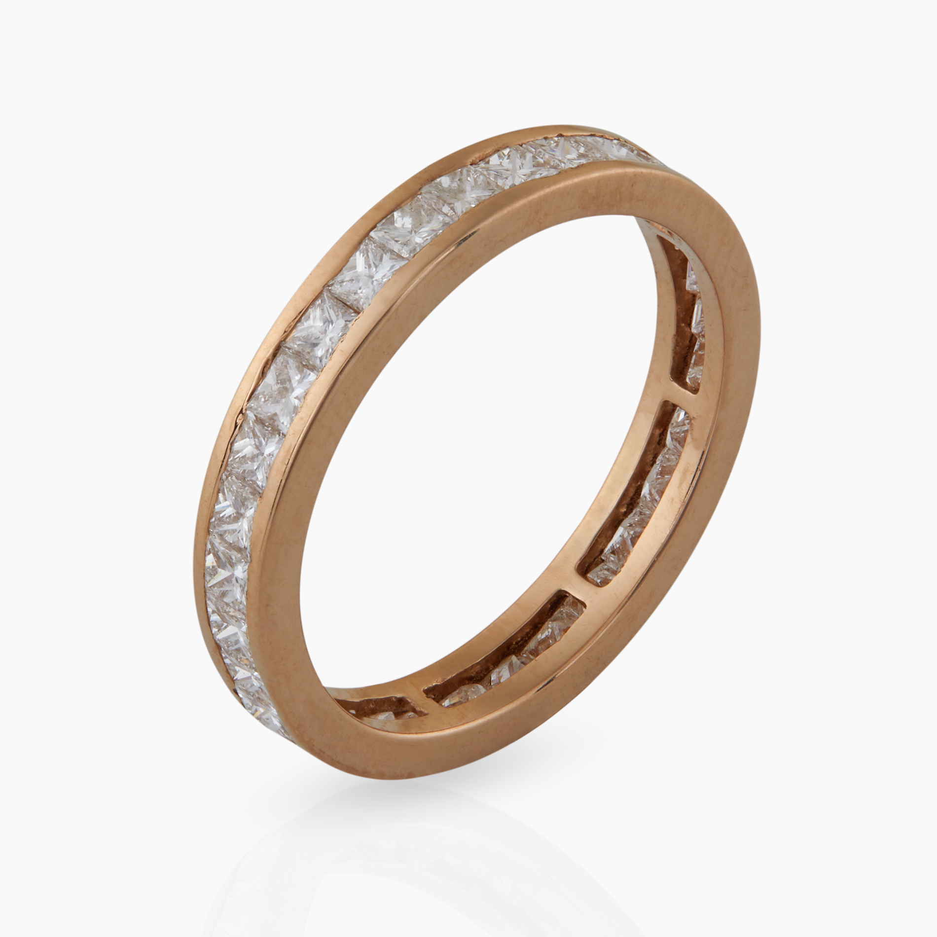 Channel Setting Princess Diamond Band