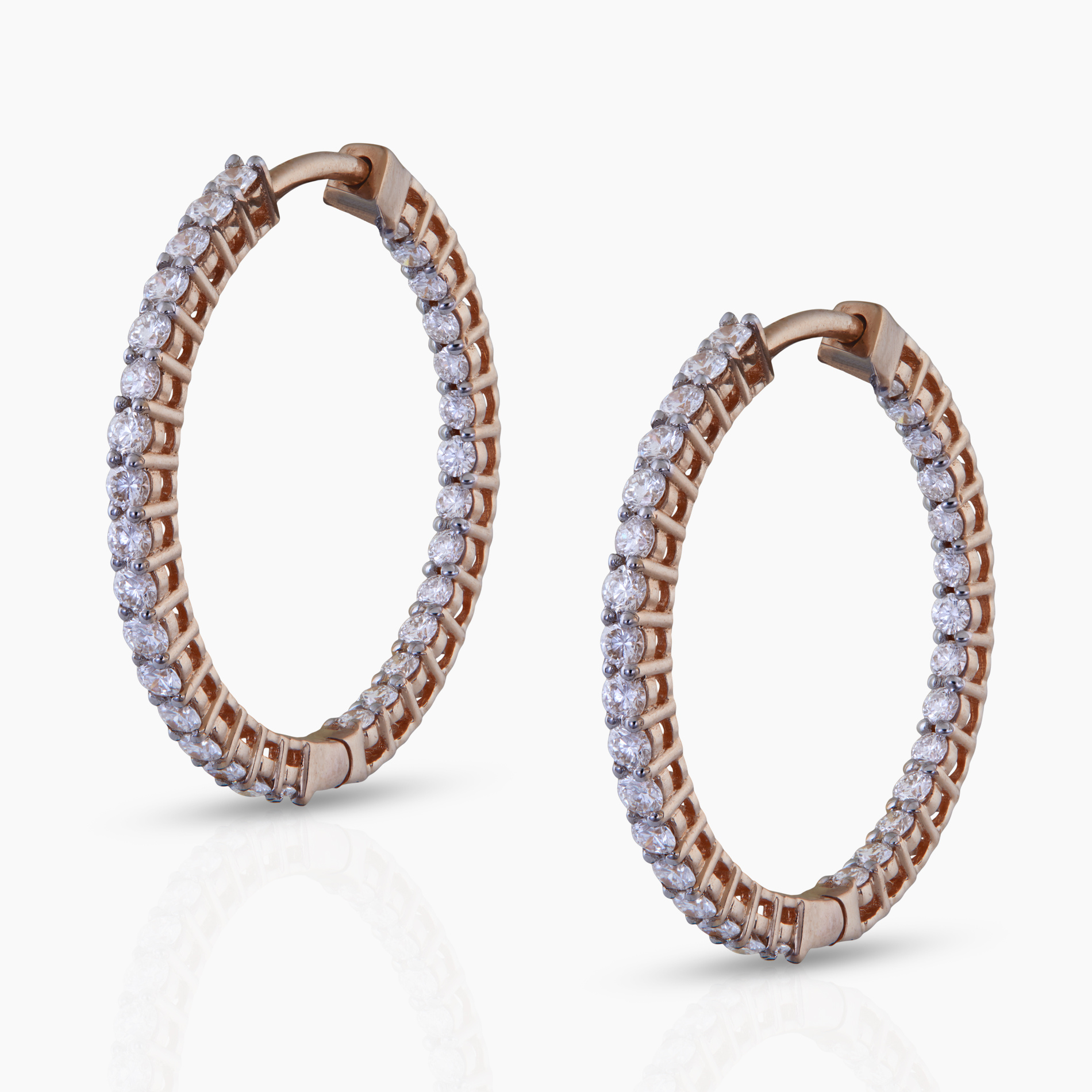 Classic Diamond Hoops