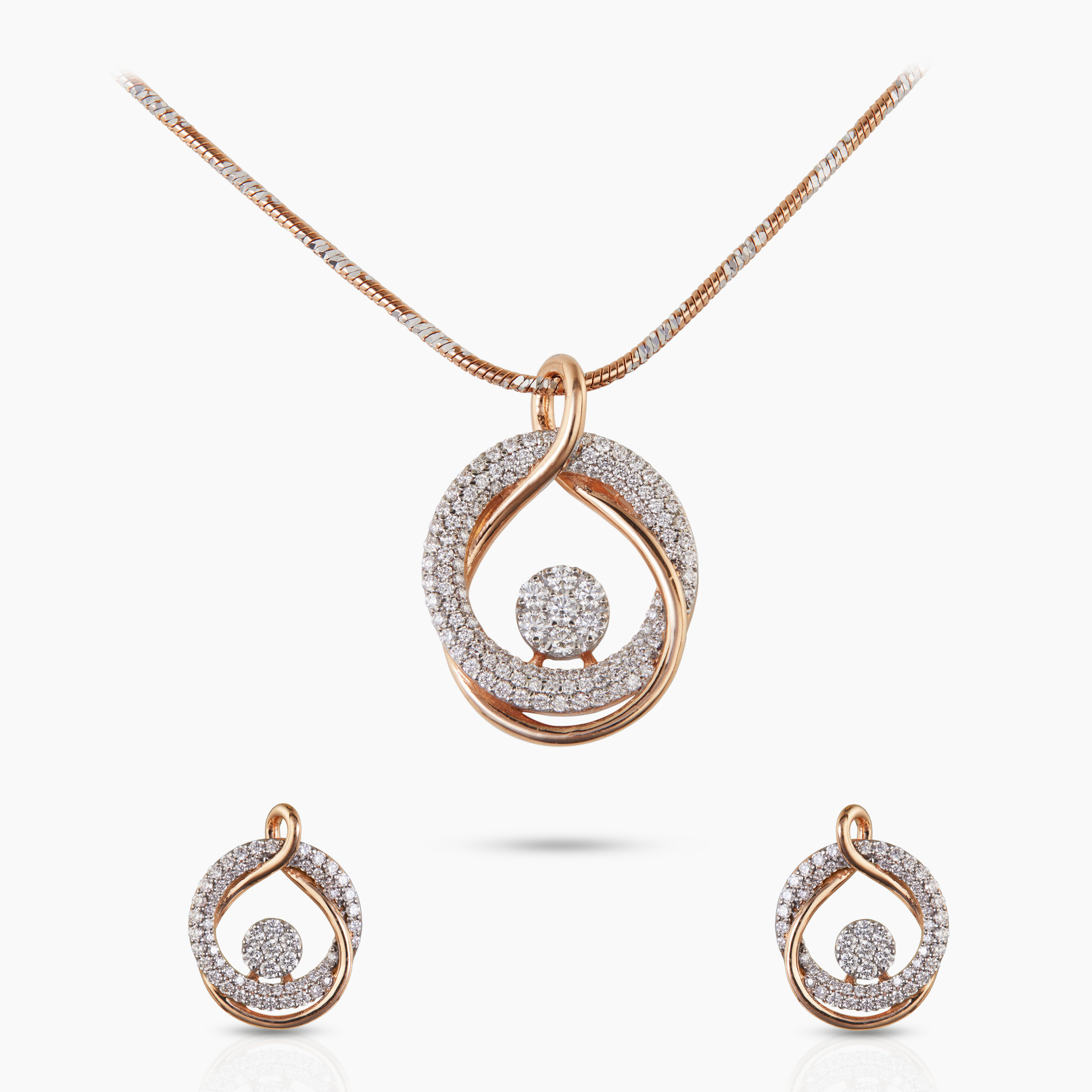 Delicate Loop Pendant Set