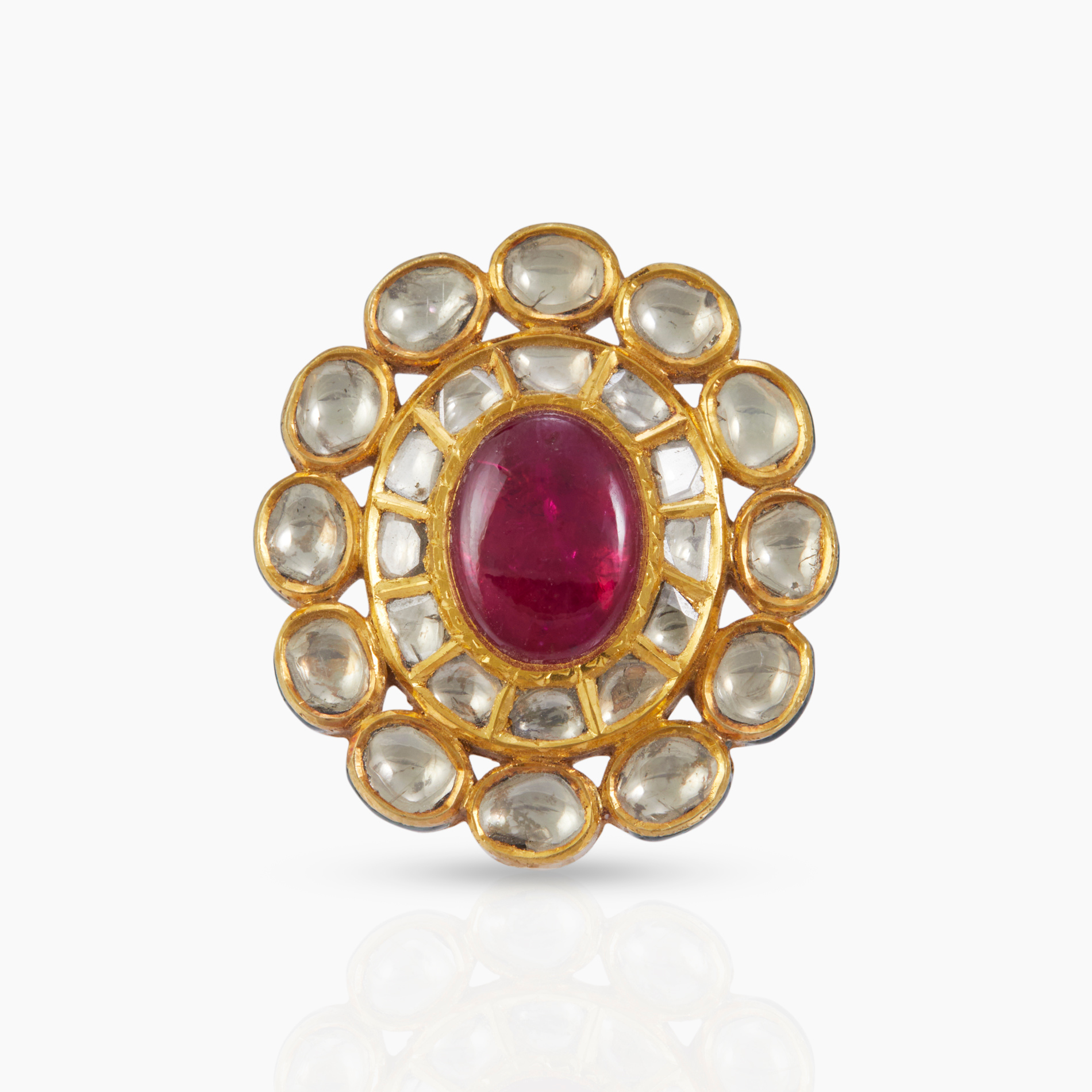 Ruby Flower Ring