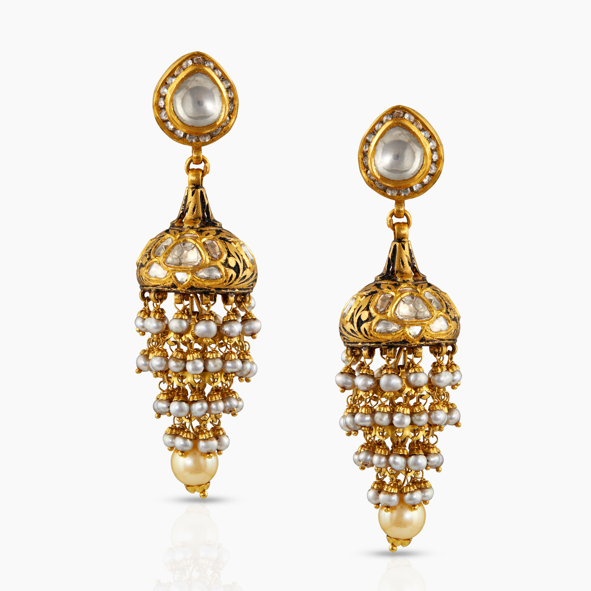 Polki Heritage Jhumkas