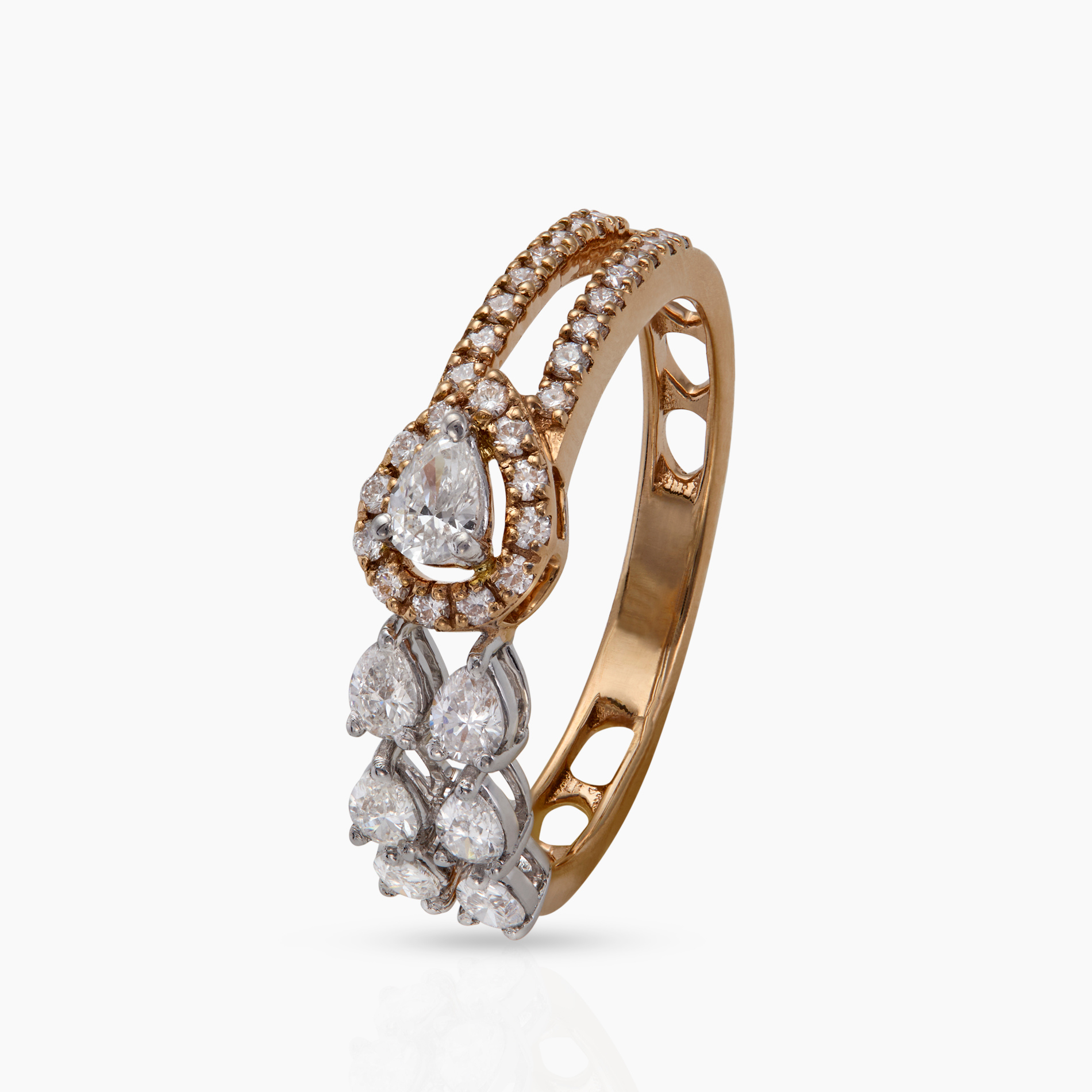 Diamond Dewdrop Ring