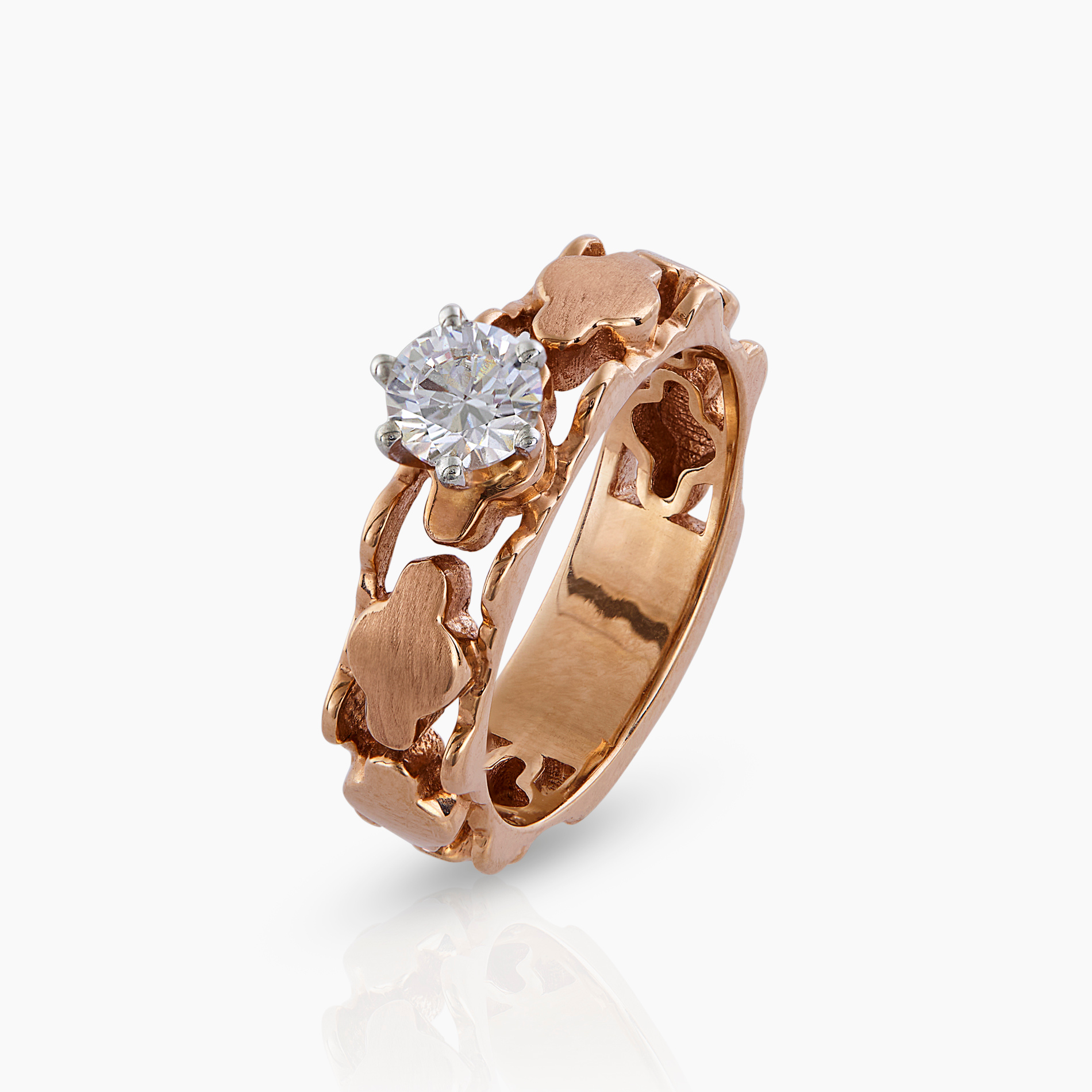 American Diamond Solitaire Ring