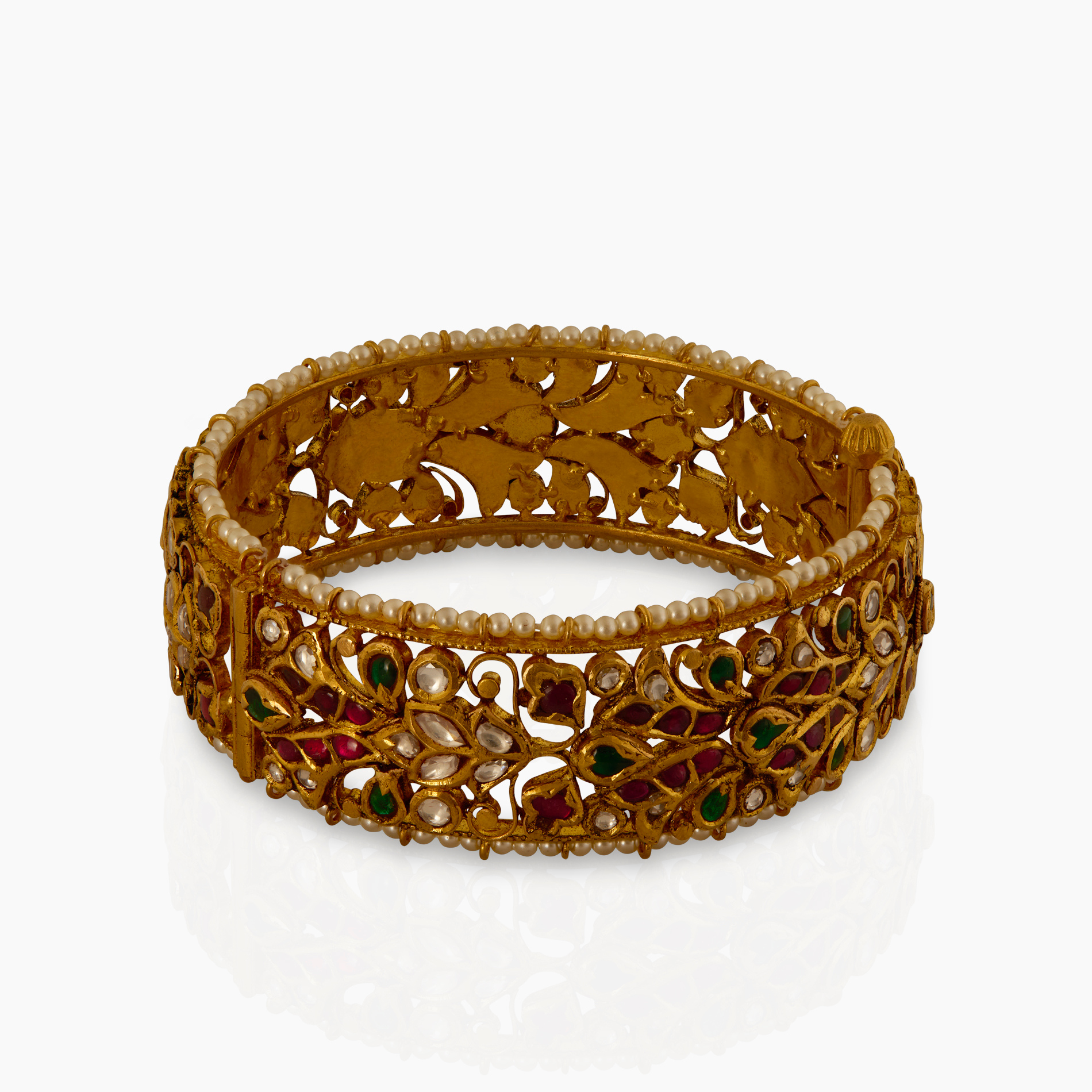 Floral Red Green Kada