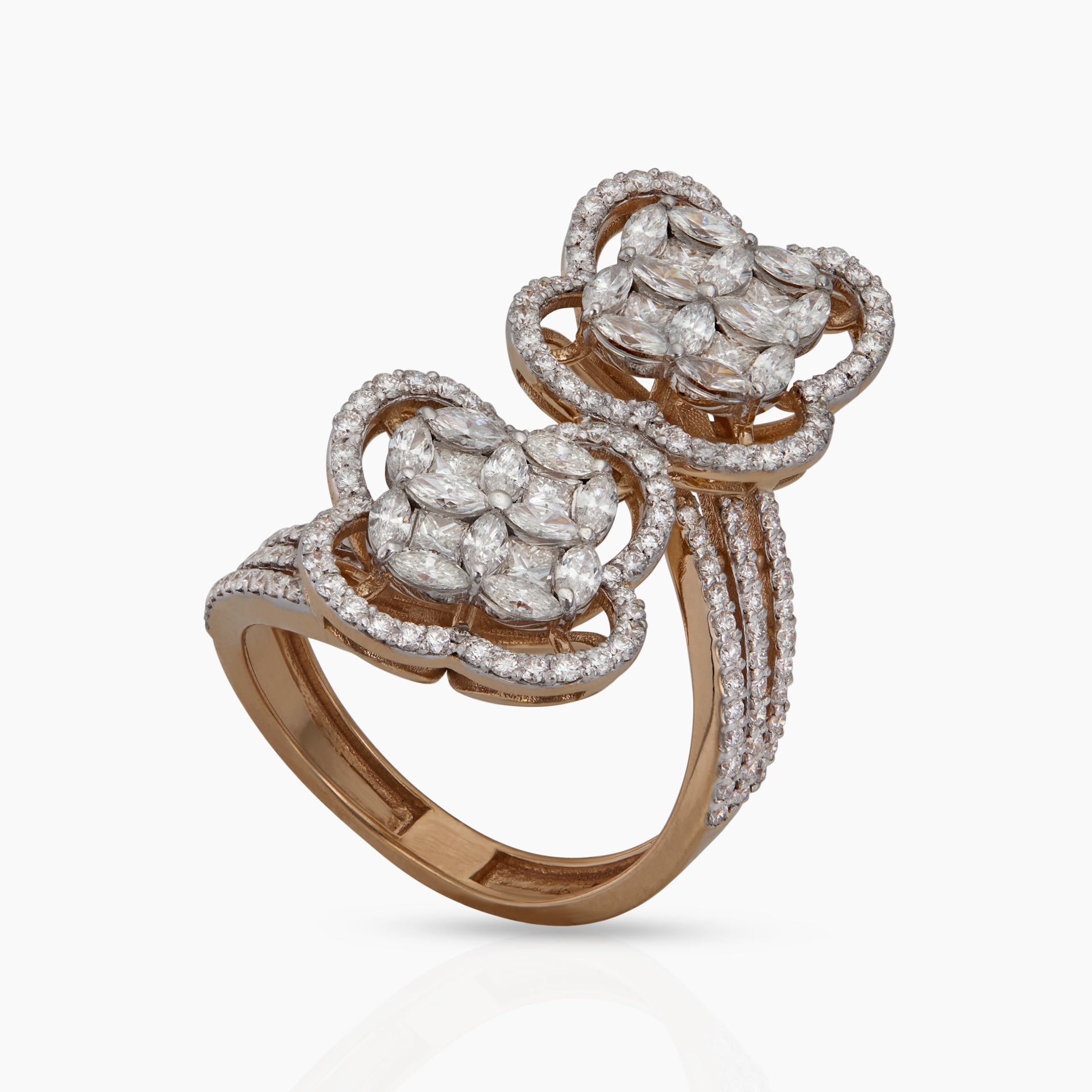 Twin Floral Ring
