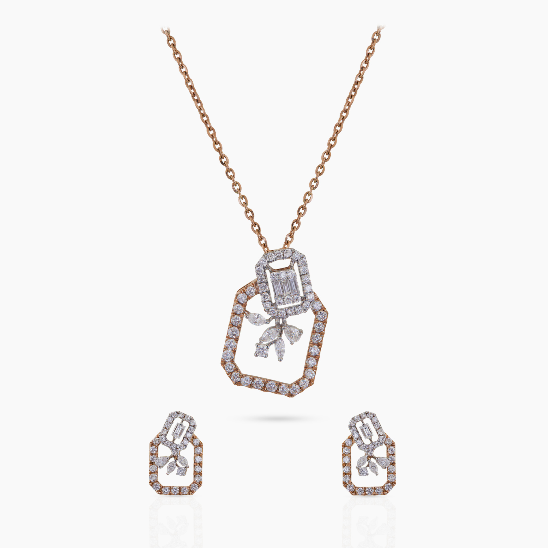 Slanted Chic Pendant Set