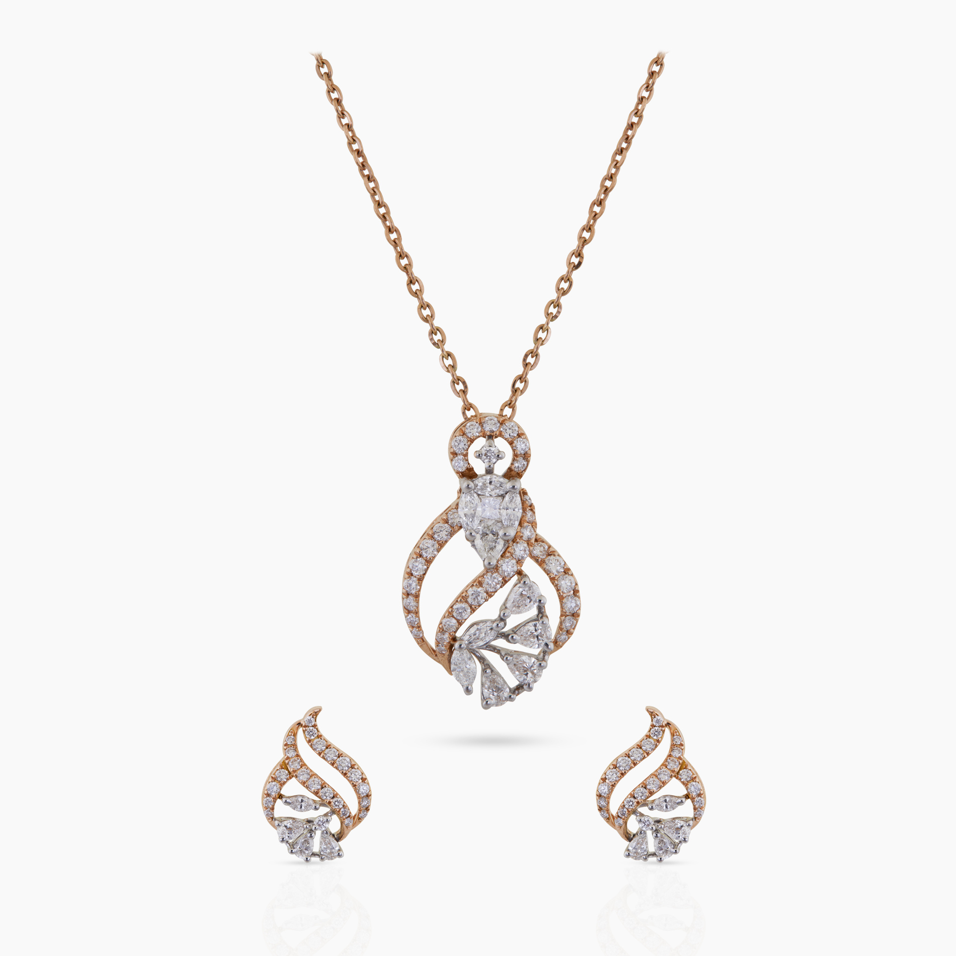 Stellar Diamond Pendant Set