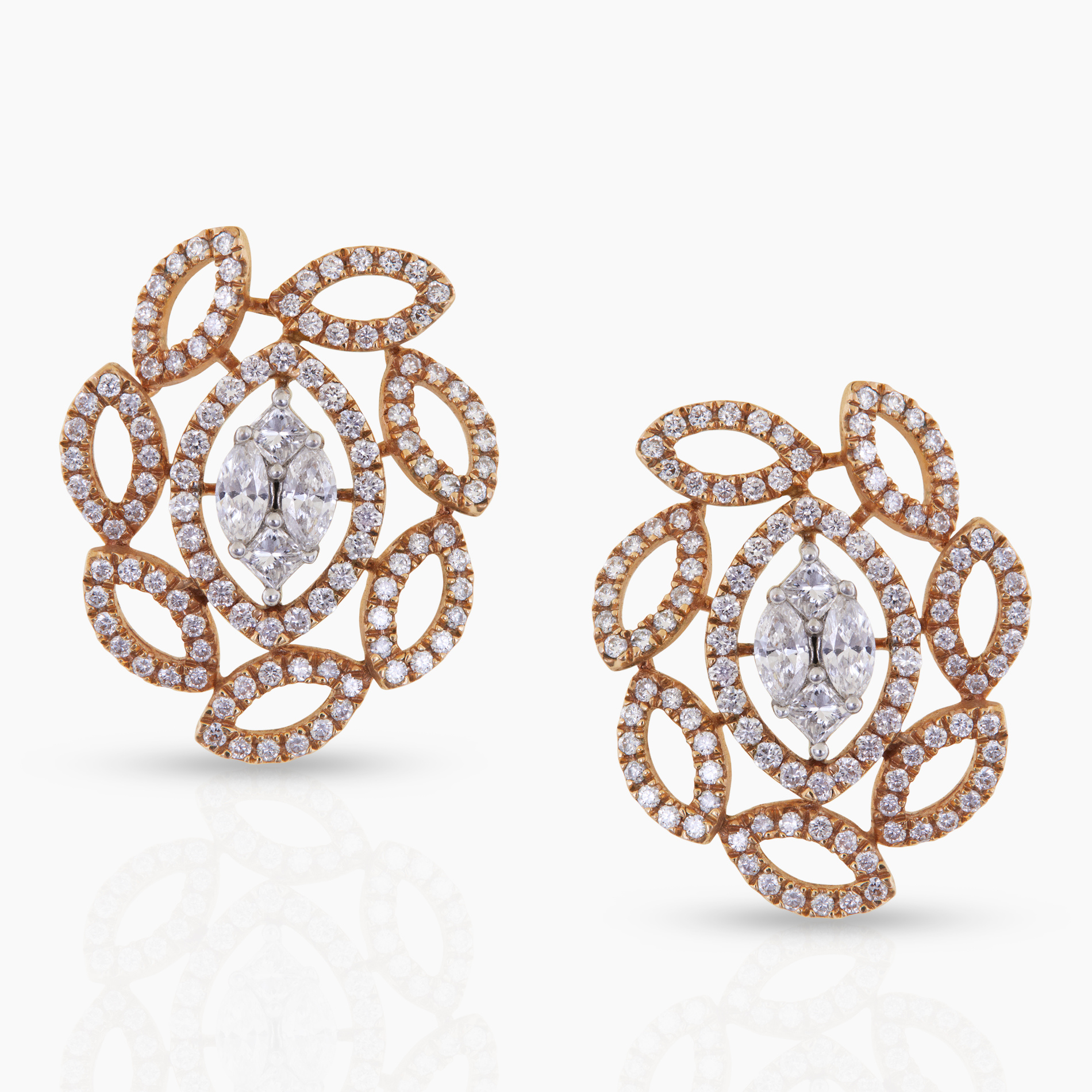Artistic Leaf Petal Earrings