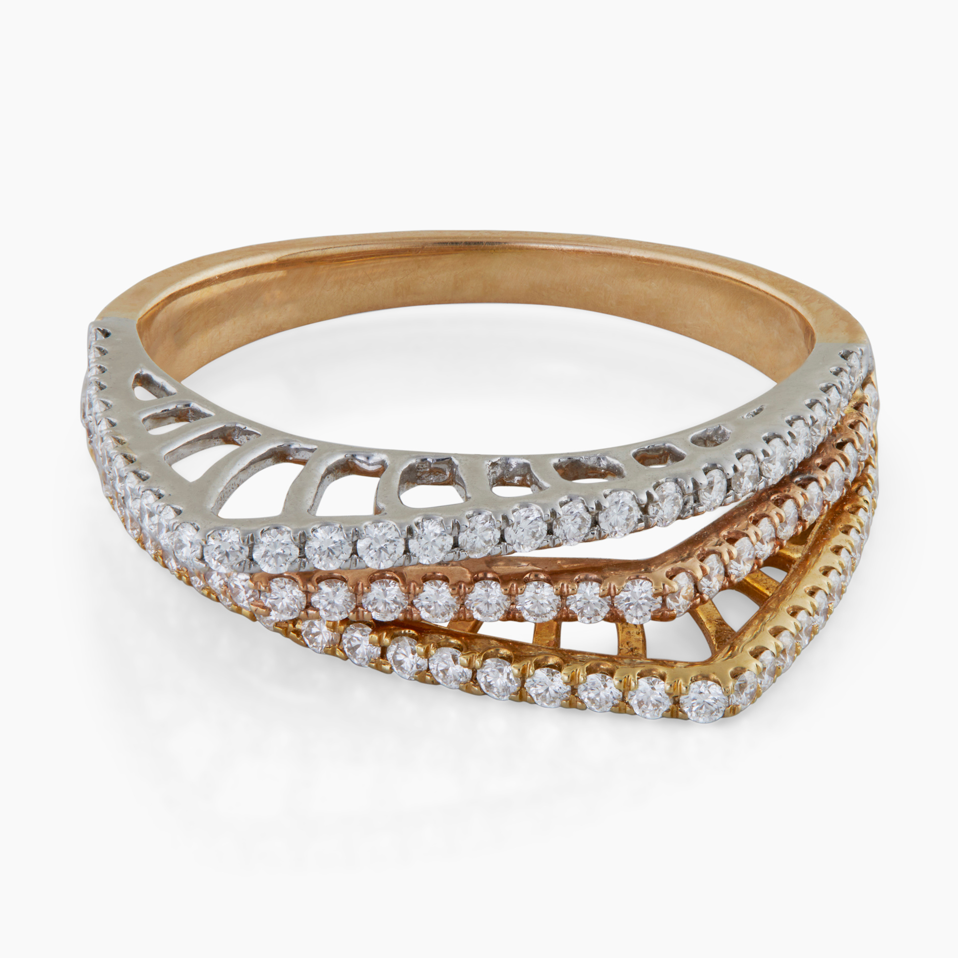 Diamond Apex Pyramid Ring