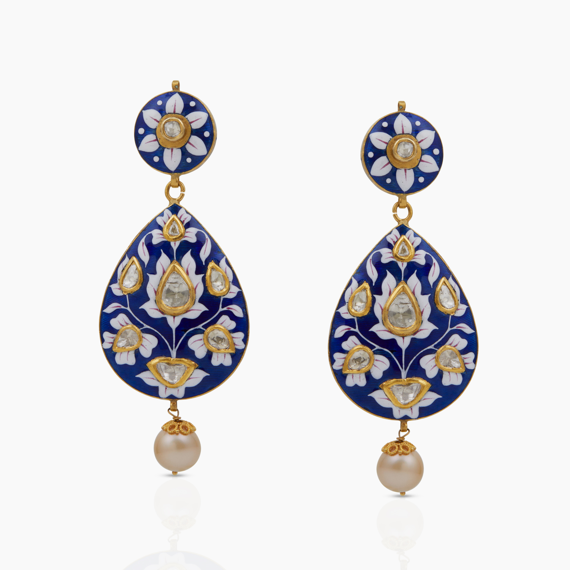 Reversible Meenakari Earrings