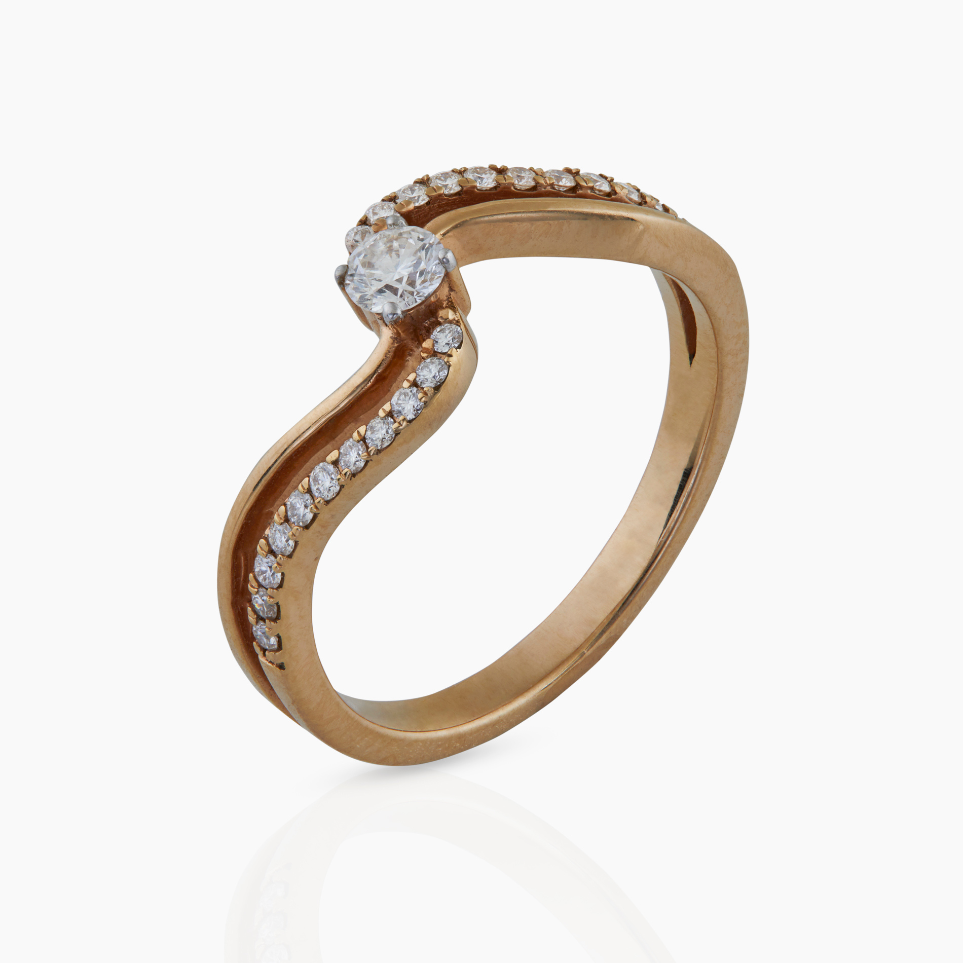 Statement Solitaire Round Diamond Ring