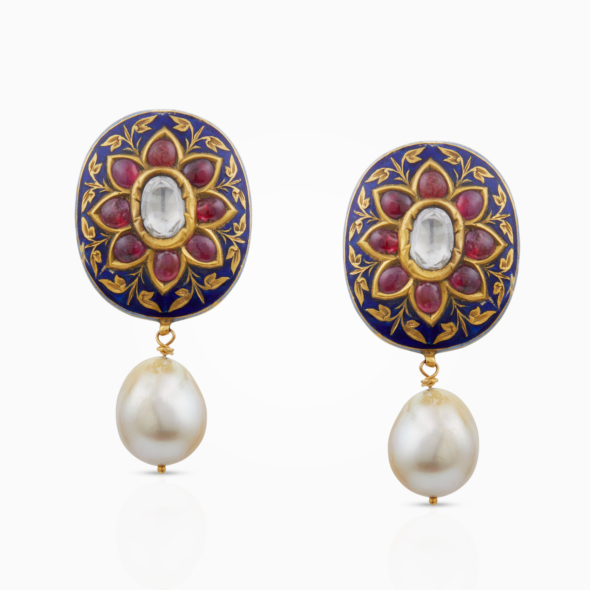 Vintage Meenakari Flowers